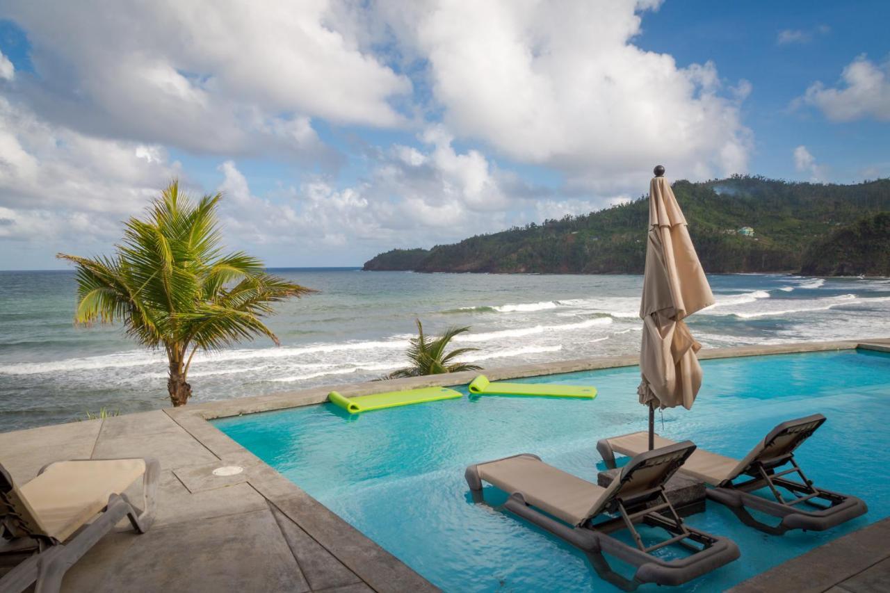 Pagua Bay House - Oceanfront Cabana'S Marigot Bagian luar foto